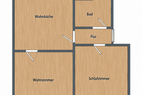 Prenájom bytu 2-izbový 52 m², Velbert Prenájom bytu 2-izbový 52 m², Velbert
