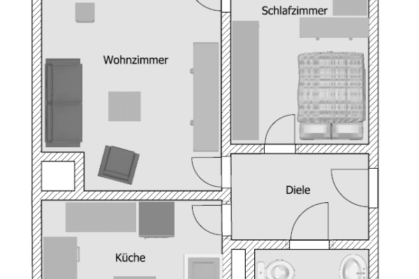 Prenájom bytu 2-izbový 43 m², Hinter den Ulmen 24, Frankfurt am main Prenájom bytu 2-izbový 43 m², Hinter den Ulmen 24, Frankfurt am main