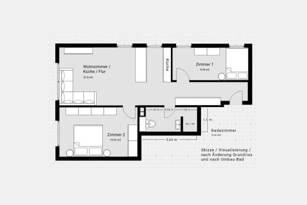 Predaj bytu 3-izbový 62 m², Grüner Weg, Norderstedt Predaj bytu 3-izbový 62 m², Grüner Weg, Norderstedt