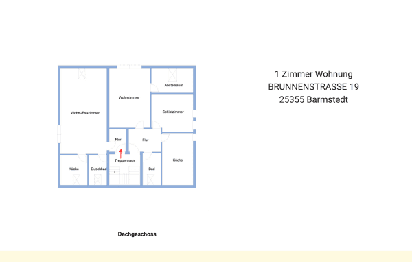 Prenájom bytu 1-izbový 43 m², Brunnenstraße 19, Barmstedt Prenájom bytu 1-izbový 43 m², Brunnenstraße 19, Barmstedt