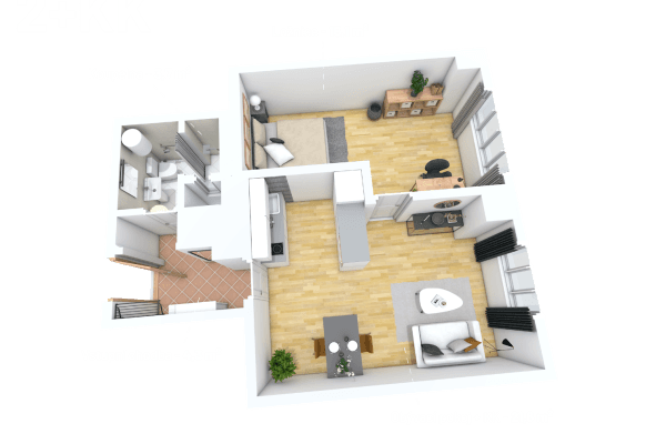 Prenájom bytu 2-izbový 44 m², Krátká, Praha Prenájom bytu 2-izbový 44 m², Krátká, Praha