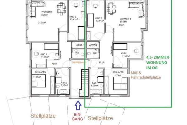 Prenájom bytu 4-izbový 95 m², Salzelmenerstr.5/1, Bad Rappenau Prenájom bytu 4-izbový 95 m², Salzelmenerstr.5/1, Bad Rappenau