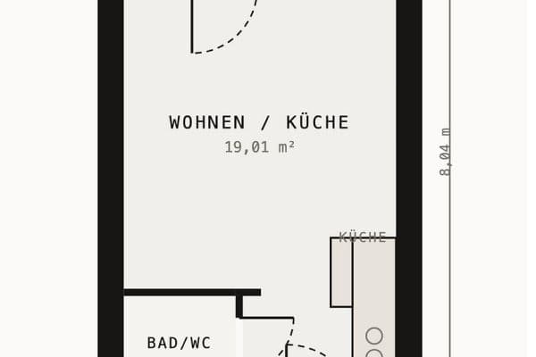 Prenájom bytu 1-izbový 24 m², Bad-Berneck-Straße 1, München, Bavorsko Prenájom bytu 1-izbový 24 m², Bad-Berneck-Straße 1, München, Bavorsko