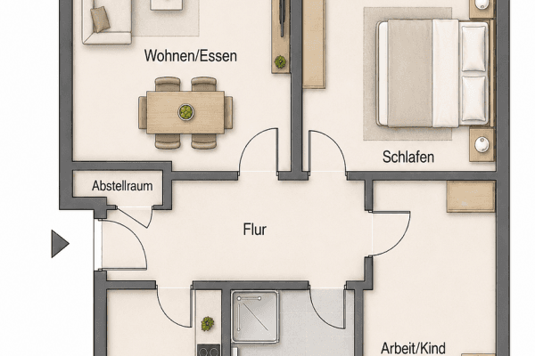 Prenájom bytu 3-izbový 70 m², Mönchengladbach, Severné Porýnie - Westfálsko Prenájom bytu 3-izbový 70 m², Mönchengladbach, Severné Porýnie - Westfálsko