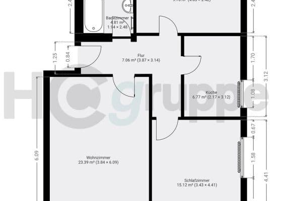 Prenájom bytu 3-izbový 56 m², Pattensen Prenájom bytu 3-izbový 56 m², Pattensen