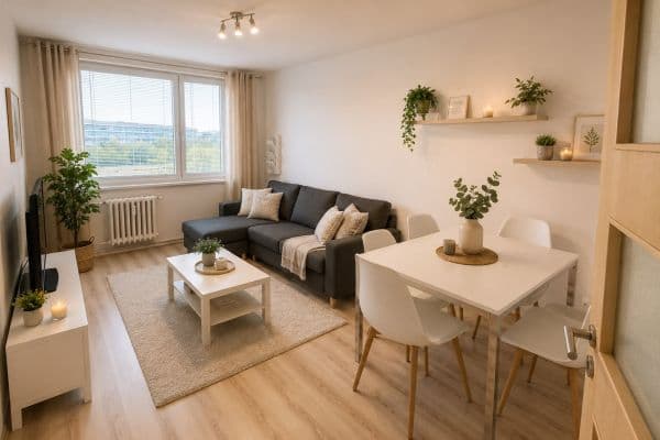 Prenájom bytu 2-izbový 43 m², Hráského, Praha Prenájom bytu 2-izbový 43 m², Hráského, Praha