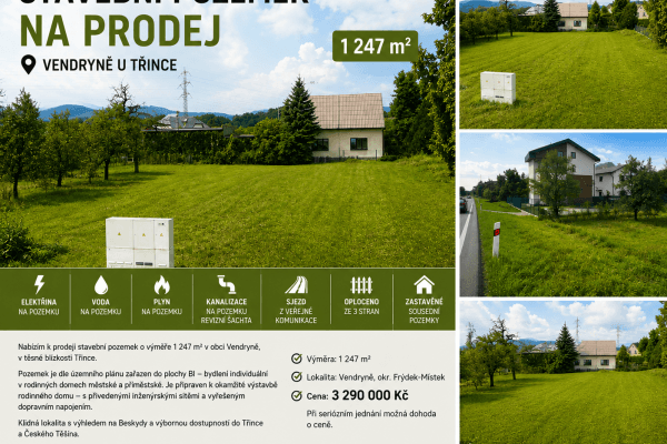 Predaj pozemku 1.247 m², Predaj pozemku 1.247 m²,