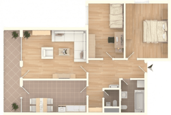 Prenájom bytu 3-izbový 84 m², Am Europakanal 2, Erlangen Prenájom bytu 3-izbový 84 m², Am Europakanal 2, Erlangen