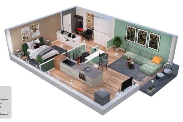 Prenájom bytu 2-izbový 50 m², Florastr. 78, Düsseldorf, Severné Porýnie - Westfálsko Prenájom bytu 2-izbový 50 m², Florastr. 78, Düsseldorf, Severné Porýnie - Westfálsko