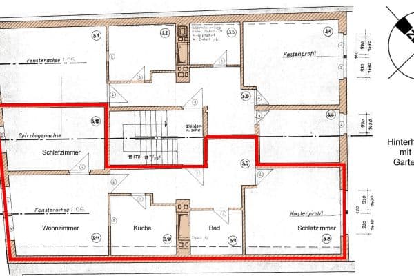Prenájom bytu 3-izbový 72 m², Langenstraße 71, Stralsund, Meklenbursko-Predpomoransko Prenájom bytu 3-izbový 72 m², Langenstraße 71, Stralsund, Meklenbursko-Predpomoransko