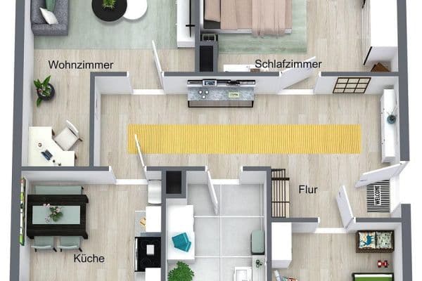 Prenájom bytu 3-izbový 84 m², Chemnitzer Str. 72, Meerane Prenájom bytu 3-izbový 84 m², Chemnitzer Str. 72, Meerane