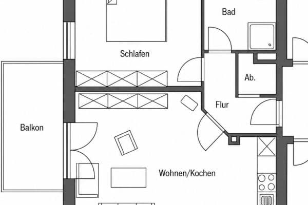 Predaj bytu 2-izbový 54 m², Kirchweyhe Predaj bytu 2-izbový 54 m², Kirchweyhe