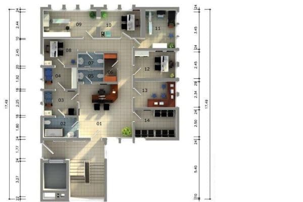 Prenájom kancelárie 135 m², Hanau Prenájom kancelárie 135 m², Hanau