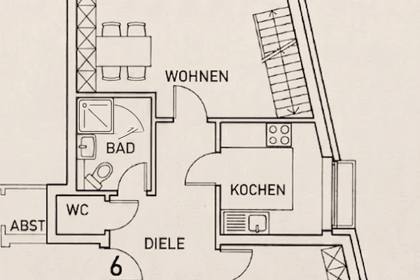 Prenájom bytu 4-izbový 93 m², Necklenbroicher Str. 38, Meerbusch Prenájom bytu 4-izbový 93 m², Necklenbroicher Str. 38, Meerbusch