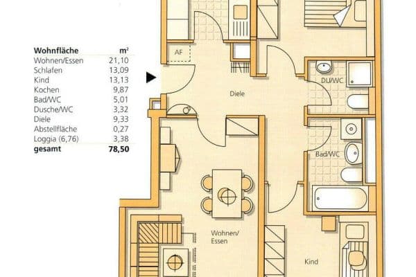 Predaj bytu 3-izbový 79 m², Frankfurt am Main, Hesensko Predaj bytu 3-izbový 79 m², Frankfurt am Main, Hesensko