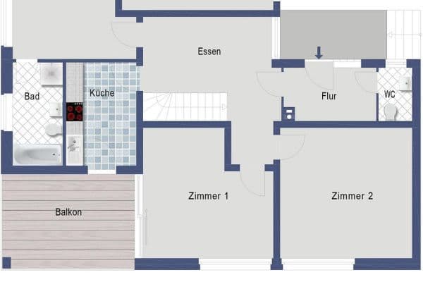 Prenájom bytu 1-izbový 22 m², Schillerstraße 41, Weil der Stadt Prenájom bytu 1-izbový 22 m², Schillerstraße 41, Weil der Stadt