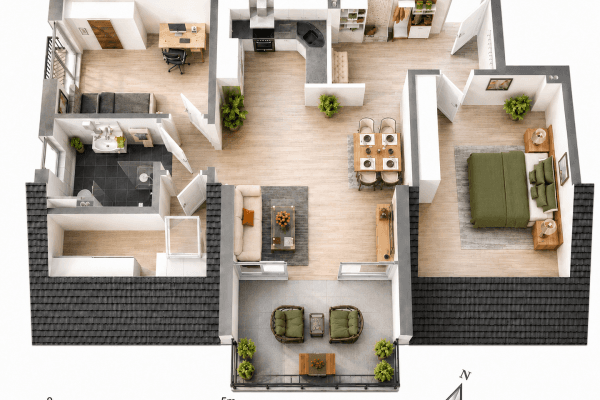 Prenájom bytu 3-izbový 79 m², Benhauser Straße 42, Paderborn, Severné Porýnie - Westfálsko Prenájom bytu 3-izbový 79 m², Benhauser Straße 42, Paderborn, Severné Porýnie - Westfálsko