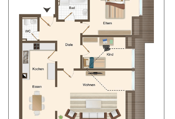 Prenájom bytu 3-izbový 83 m², Liebenzellerstr. 35, Schömberg Prenájom bytu 3-izbový 83 m², Liebenzellerstr. 35, Schömberg