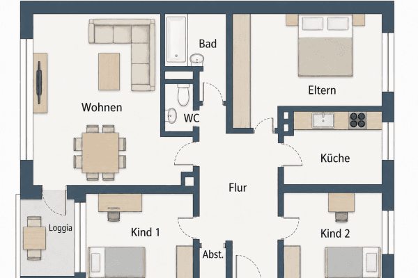 Predaj bytu 4-izbový 79 m², Mainz Bretzenheim, Hesensko Predaj bytu 4-izbový 79 m², Mainz Bretzenheim, Hesensko
