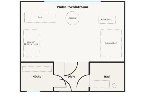 Prenájom bytu 1-izbový 30 m², Brückenstraße 17, Frankfurt, Hesensko Prenájom bytu 1-izbový 30 m², Brückenstraße 17, Frankfurt, Hesensko
