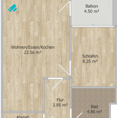 Predaj bytu 2-izbový 45 m², Nürnberg, Bavorsko Predaj bytu 2-izbový 45 m², Nürnberg, Bavorsko