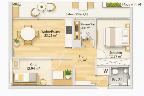 Predaj bytu 3-izbový 69 m², Winzererstraße 180, München, Bavorsko Predaj bytu 3-izbový 69 m², Winzererstraße 180, München, Bavorsko