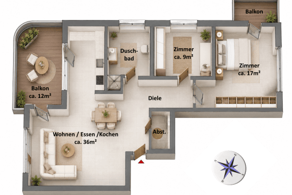 Predaj bytu 3-izbový 87 m², Zum Großen Zernsee 4D, Werder Predaj bytu 3-izbový 87 m², Zum Großen Zernsee 4D, Werder