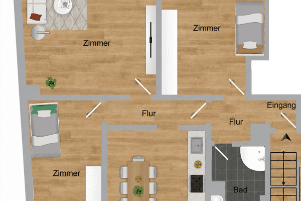 Prenájom bytu 3-izbový 85 m², Hauptstraße 125, Wiesloch Prenájom bytu 3-izbový 85 m², Hauptstraße 125, Wiesloch