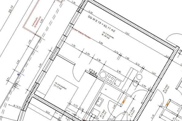 Prenájom bytu 3-izbový 73 m², Lantzalle 1, Düsseldorf Prenájom bytu 3-izbový 73 m², Lantzalle 1, Düsseldorf