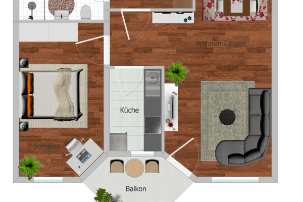 Prenájom bytu 2-izbový 55 m², Nürnberg, Bavorsko Prenájom bytu 2-izbový 55 m², Nürnberg, Bavorsko