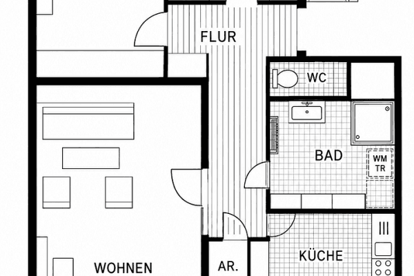 Prenájom bytu 3-izbový 83 m², Neuhausen a. d. F. Prenájom bytu 3-izbový 83 m², Neuhausen a. d. F.