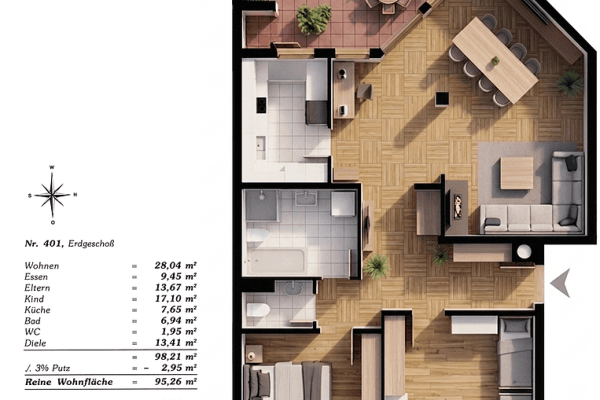 Predaj bytu 3-izbový 101 m², Friedrichshafen, Bádensko-Wurttembersko Predaj bytu 3-izbový 101 m², Friedrichshafen, Bádensko-Wurttembersko