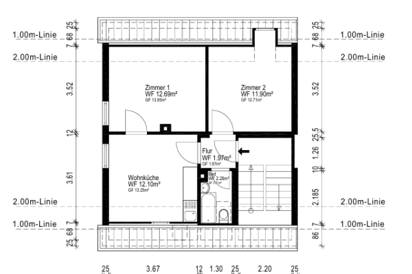 Predaj bytu 2-izbový 42 m², Weststraße, Bochum Predaj bytu 2-izbový 42 m², Weststraße, Bochum