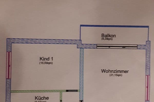 Prenájom bytu 3-izbový 77 m², Talstrasse 1, Oberasbach Prenájom bytu 3-izbový 77 m², Talstrasse 1, Oberasbach