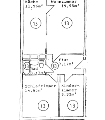 Prenájom bytu 3-izbový 68 m², Unterm Ettersberg 14, Weimar Prenájom bytu 3-izbový 68 m², Unterm Ettersberg 14, Weimar