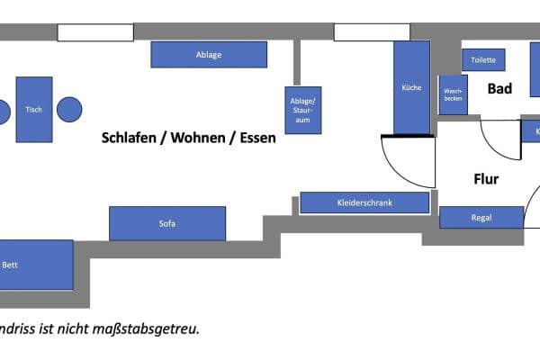 Prenájom bytu 1-izbový 31 m², Nürnberg, Bavorsko Prenájom bytu 1-izbový 31 m², Nürnberg, Bavorsko