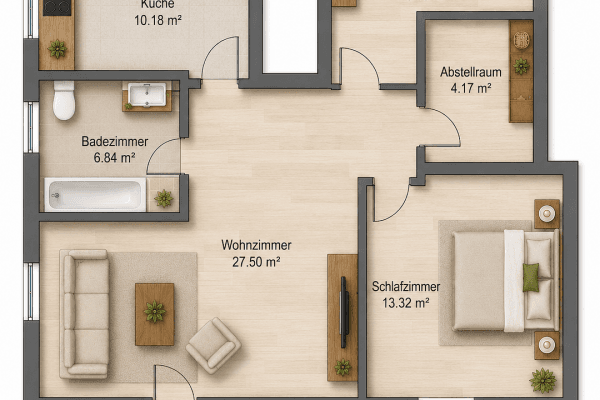 Prenájom bytu 3-izbový 73 m², Hauptstraße 4c, Cossebaude, Sasko Prenájom bytu 3-izbový 73 m², Hauptstraße 4c, Cossebaude, Sasko