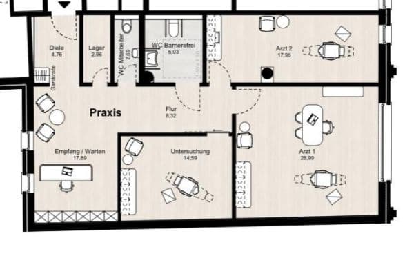 Prenájom kancelárie 104 m², Markt 11, Ahaus Prenájom kancelárie 104 m², Markt 11, Ahaus