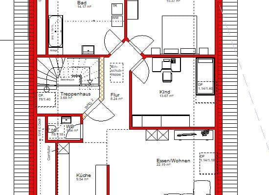 Prenájom bytu 3-izbový 86 m², Willstätt-Eckartsweier Prenájom bytu 3-izbový 86 m², Willstätt-Eckartsweier