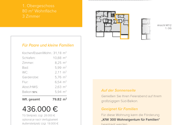 Predaj bytu 3-izbový 80 m², Moltkestr. 7, Langenau, Bádensko-Wurttembersko Predaj bytu 3-izbový 80 m², Moltkestr. 7, Langenau, Bádensko-Wurttembersko