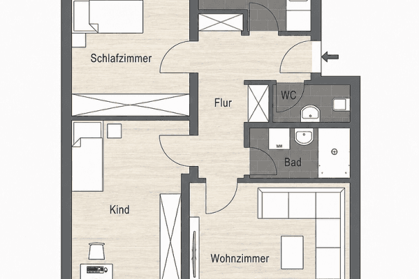 Predaj bytu 3-izbový 77 m², Neu-Ulm Predaj bytu 3-izbový 77 m², Neu-Ulm