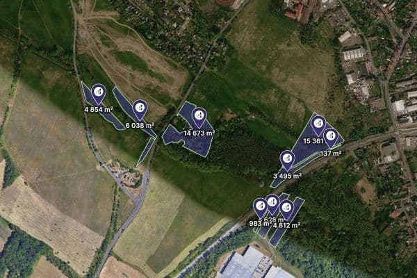 Predaj pozemku 54.987 m², Krupka Predaj pozemku 54.987 m², Krupka