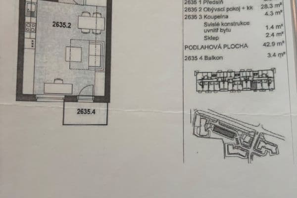 Predaj bytu 1-izbový 43 m², Škrábkových, Praha Predaj bytu 1-izbový 43 m², Škrábkových, Praha
