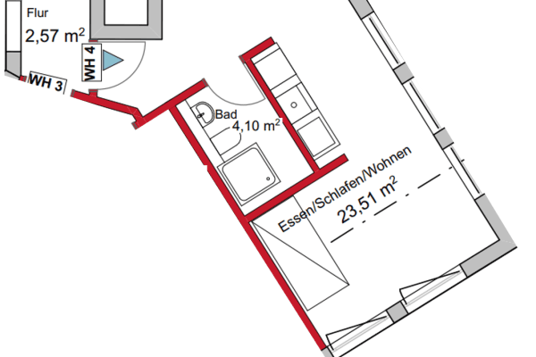 Prenájom bytu 1-izbový 31 m², Gärtnerstraße 16, Stuttgart, Bádensko-Wurttembersko Prenájom bytu 1-izbový 31 m², Gärtnerstraße 16, Stuttgart, Bádensko-Wurttembersko