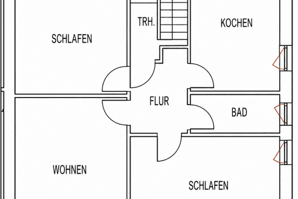 Prenájom bytu 3-izbový 70 m², Hahnenbachstraße 58, Hahnenbach Prenájom bytu 3-izbový 70 m², Hahnenbachstraße 58, Hahnenbach