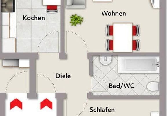 Prenájom bytu 2-izbový 62 m², Hockenheim Prenájom bytu 2-izbový 62 m², Hockenheim