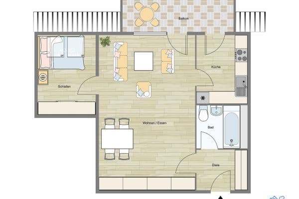 Predaj bytu 1-izbový 49 m², Begonienweg 10, Hamburg-Wandsbek, Hamburg Predaj bytu 1-izbový 49 m², Begonienweg 10, Hamburg-Wandsbek, Hamburg