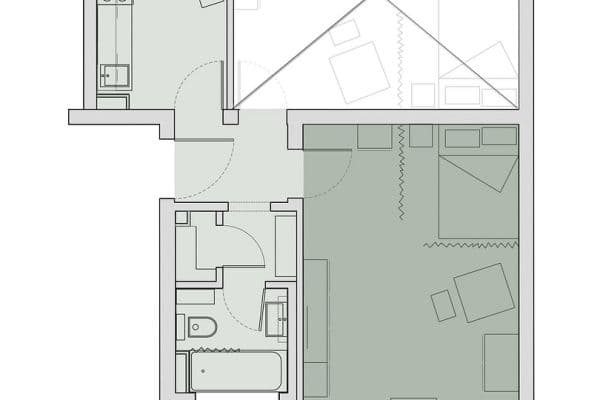 Prenájom bytu 1-izbový 39 m², Steinforststr. 38, Erlangen, Bavorsko Prenájom bytu 1-izbový 39 m², Steinforststr. 38, Erlangen, Bavorsko