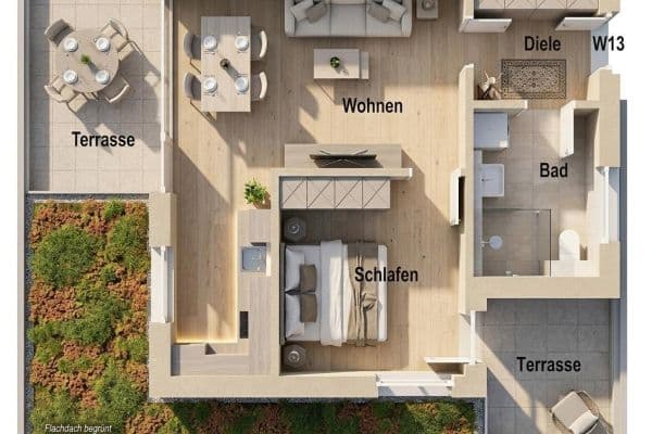 Predaj bytu 2-izbový 56 m², Beckentalweg 4, Affalterbach Predaj bytu 2-izbový 56 m², Beckentalweg 4, Affalterbach
