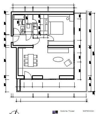 Prenájom bytu 2-izbový 86 m², Köln, Severné Porýnie - Westfálsko Prenájom bytu 2-izbový 86 m², Köln, Severné Porýnie - Westfálsko